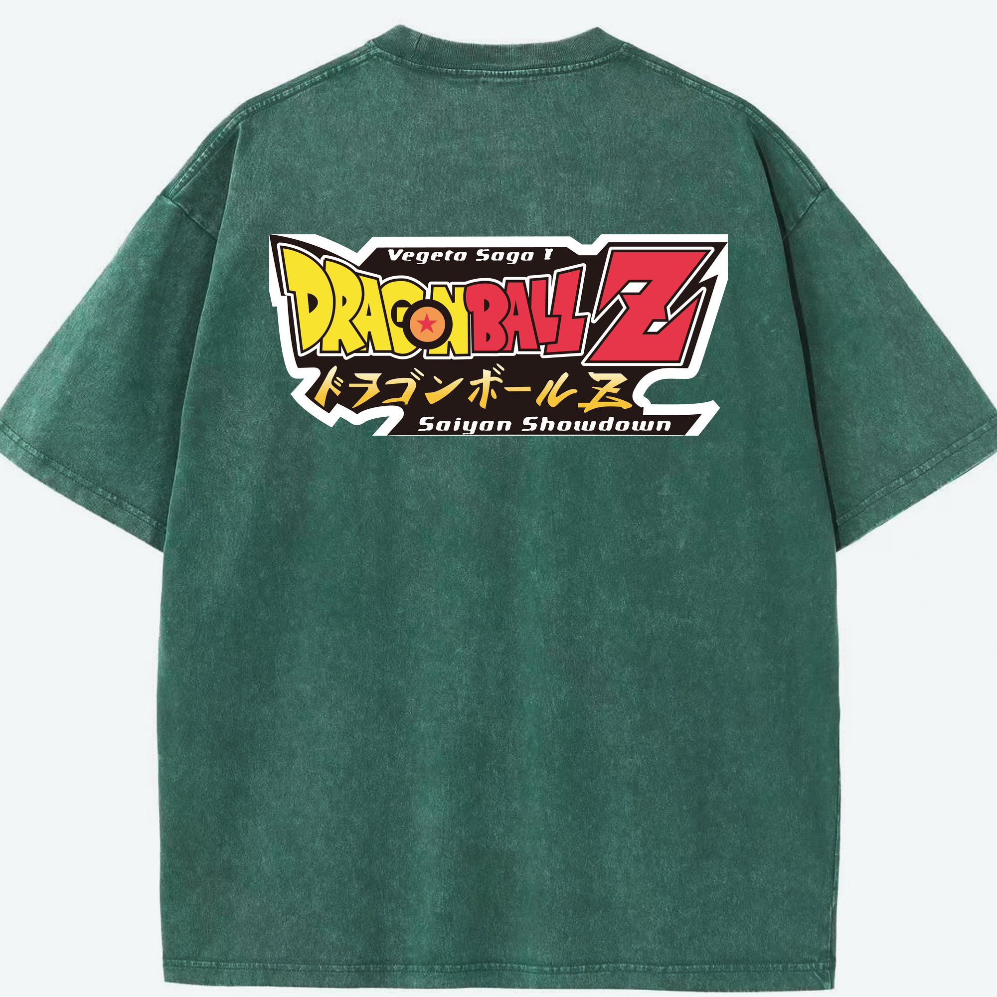 （画像用） ドラゴンボール DRAGON BALL 綿100% ヴィンテージ風 半袖Tシャツ（背面プリント）
